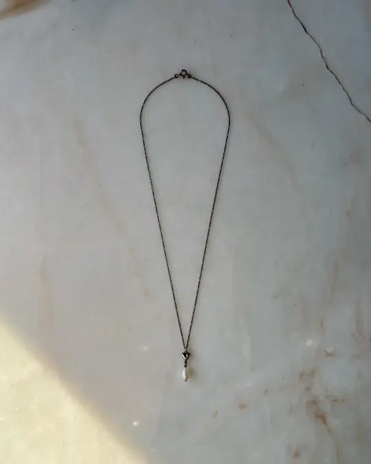 The Heart Overflows // XS Freshwater Pearl // Necklace