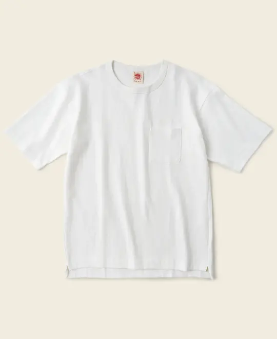 9.8 oz Cotton Classic Pocket T-Shirt - White