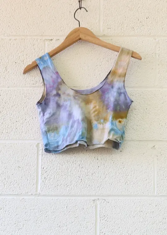 OOAK - Eos Bralette / XS / Tissue Cotton / Ice Dye (417)