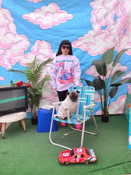 Kristen Liu Wong Collaboration crewneck sweater