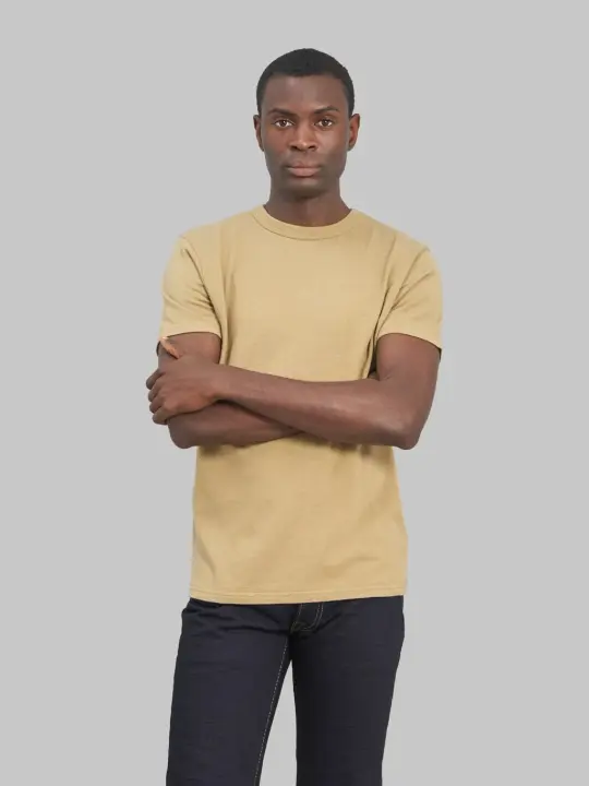 Samurai Jeans SJST25-RIM Inlay Loopwheel Solid Tee Olive