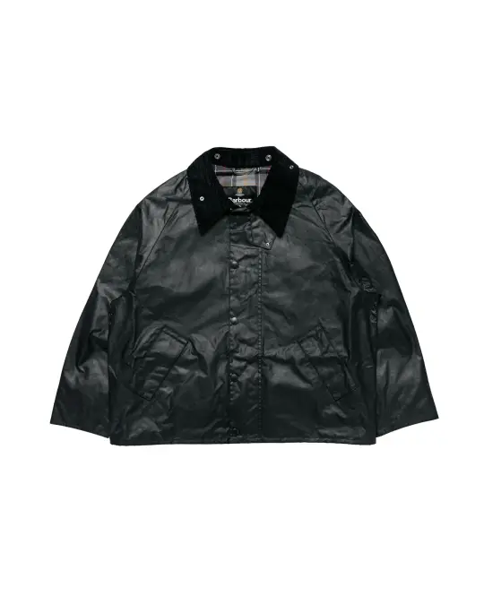 Barbour Transport Wax Jacket Black