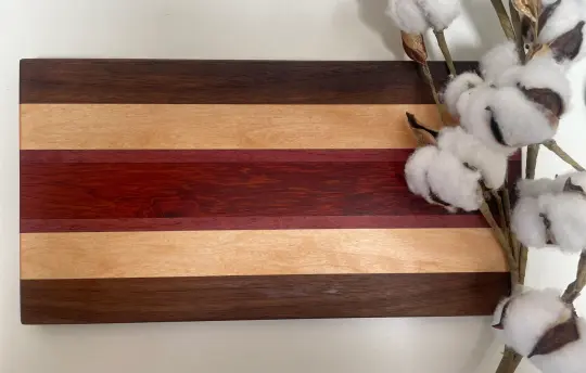 24M005 - Mixed Walnut, Maple, Purpleheart, Padauk