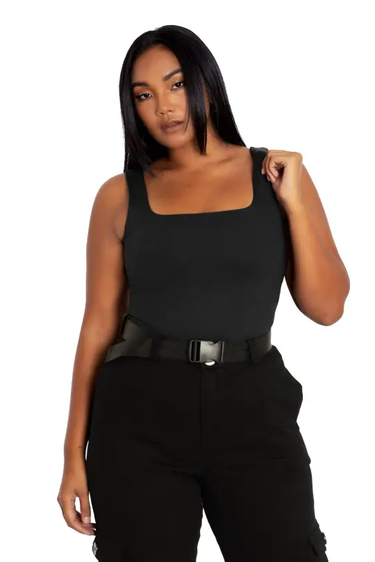 Matte Black Tank Top