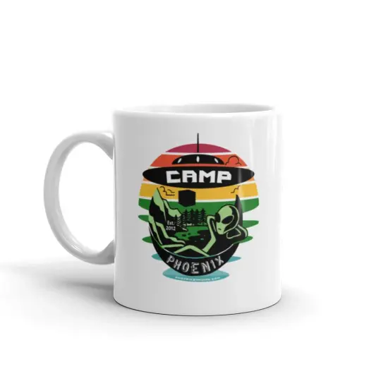 Camp Phoenix White Glossy Diner Style Coffee Mug | Available in 2 Sizes!