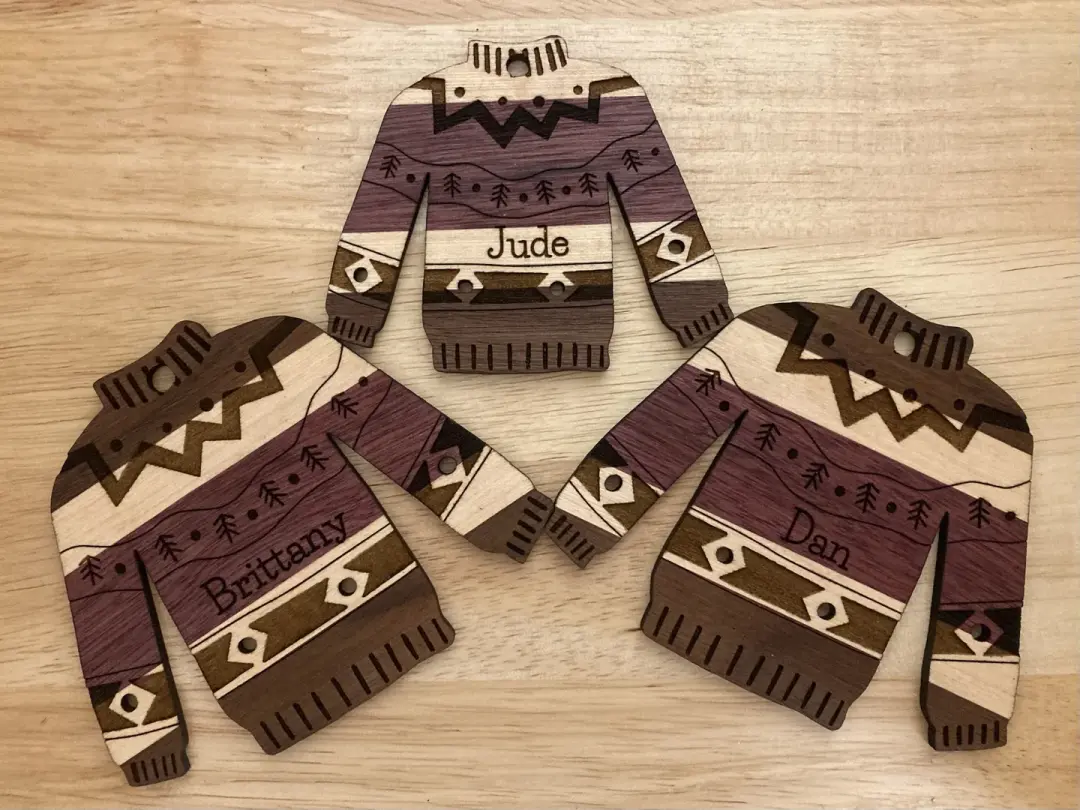 “Ugly Sweater” Ornaments Collection