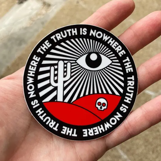 The truth is nowhere sticker