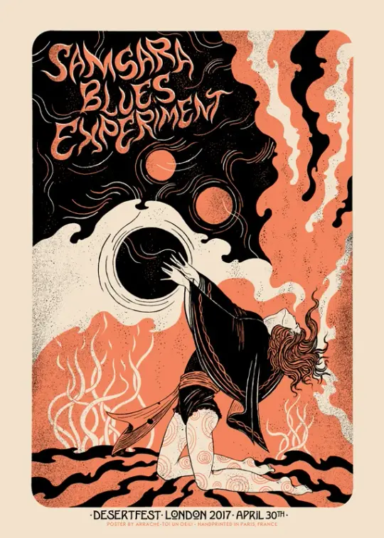 SAMSARA BLUES EXPERIMENT (Desertfest London 2017) screenprinted poster