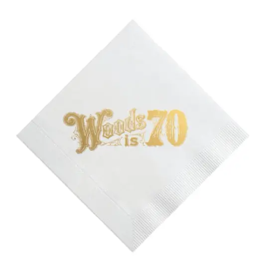 Custom Birthday Party Printed Cocktail Napkins