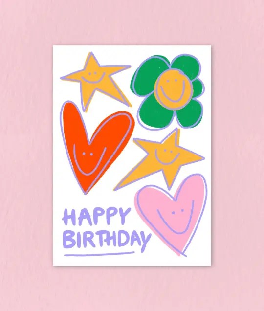Birthday Card "Scribble"