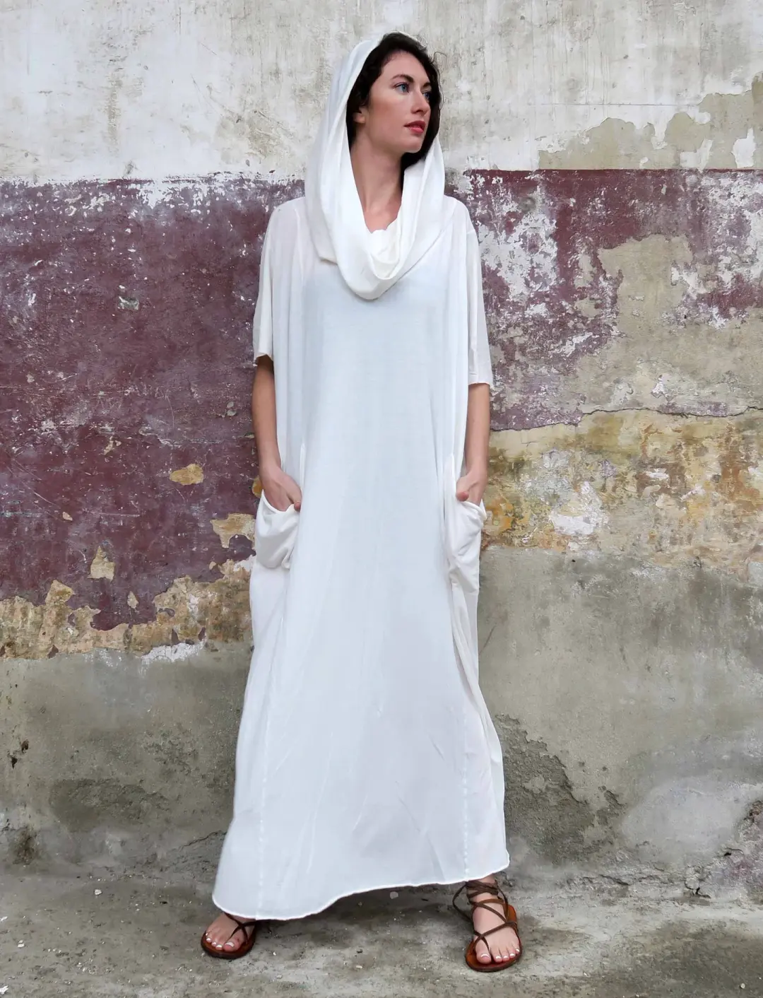 Super Cowl Perfect Pockets Long Kaftan