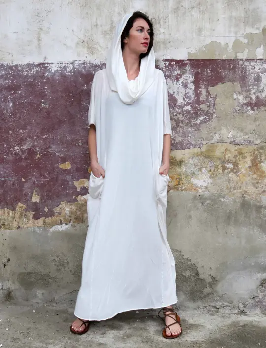 Super Cowl Perfect Pockets Long Kaftan