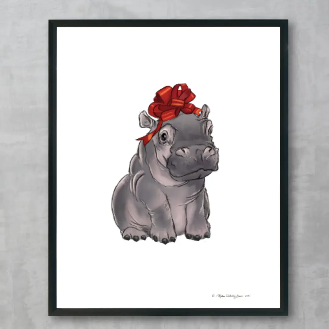 Baby Hippo Fine Art Print