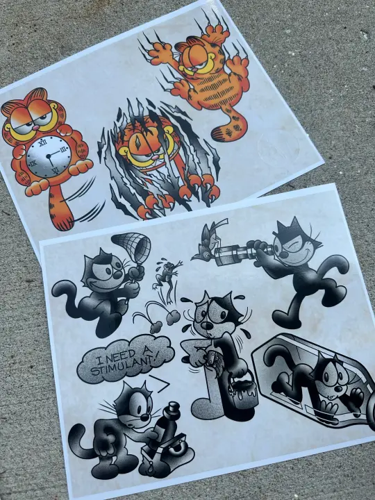 Garfield/Felix prints (8x10)