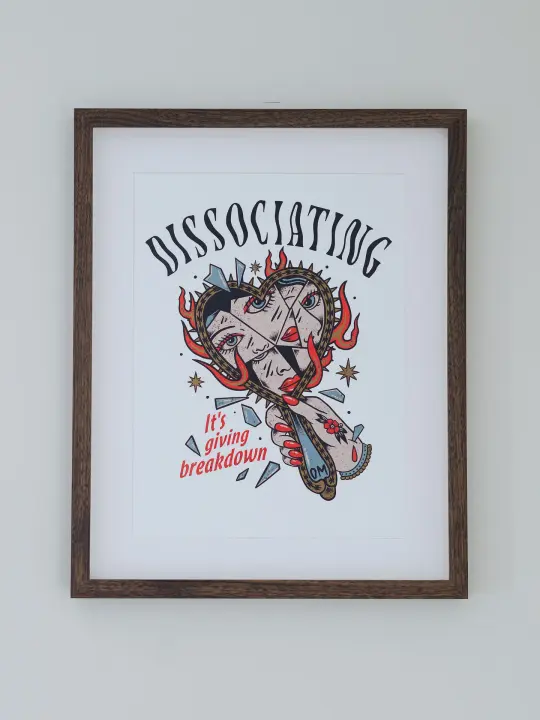 Dissociating Wall Print