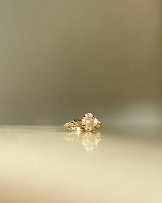 Asterism // 14ky + 0.81ct Diamond