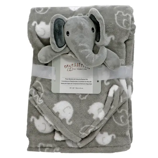 Baby Mode Baby Boys and Baby Girls Blanket with Matching Elephant Lovey Nunu