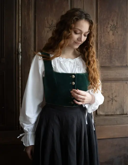 Dirndl (Mieder) autrichien "Constanze" vert Tyrol