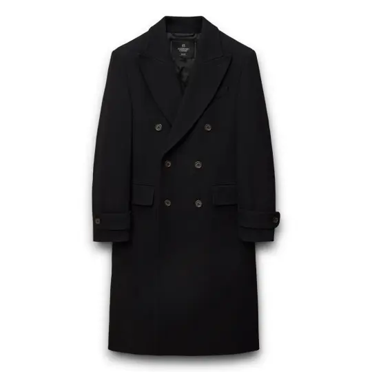 Melton Twill Officer Double Breasted Coat