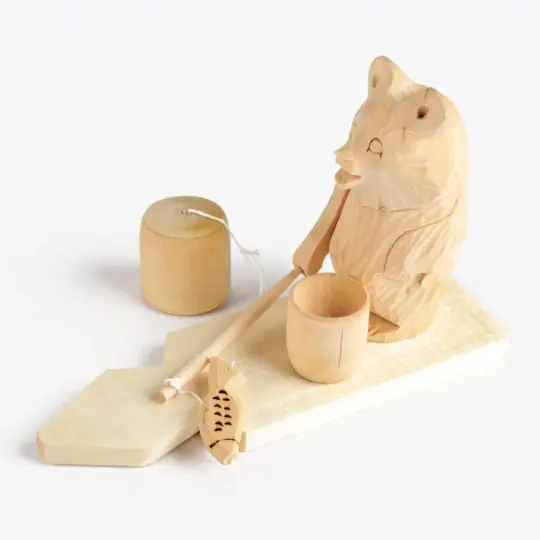 Fishing Bear Russian Toy