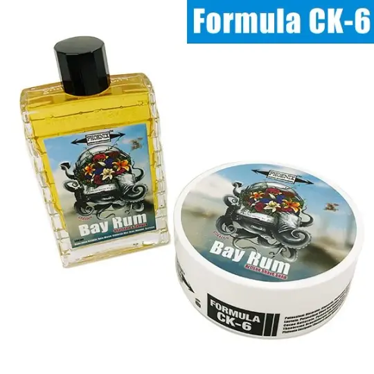 Clásico Bay Rum Artisan Shaving Soap & Aftershave Bundle Deal | Ultra Premium CK-6 Formula
