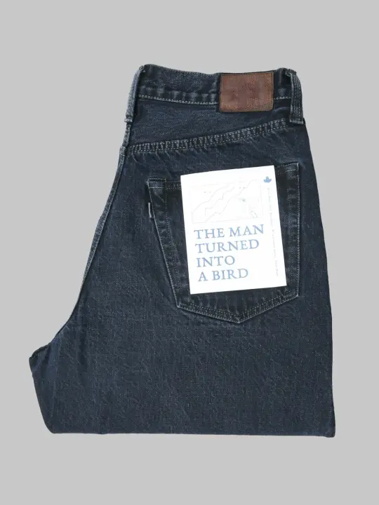 Omoto Denim 0815 13.5oz Loose Fit Jeans Charcoal Dyed