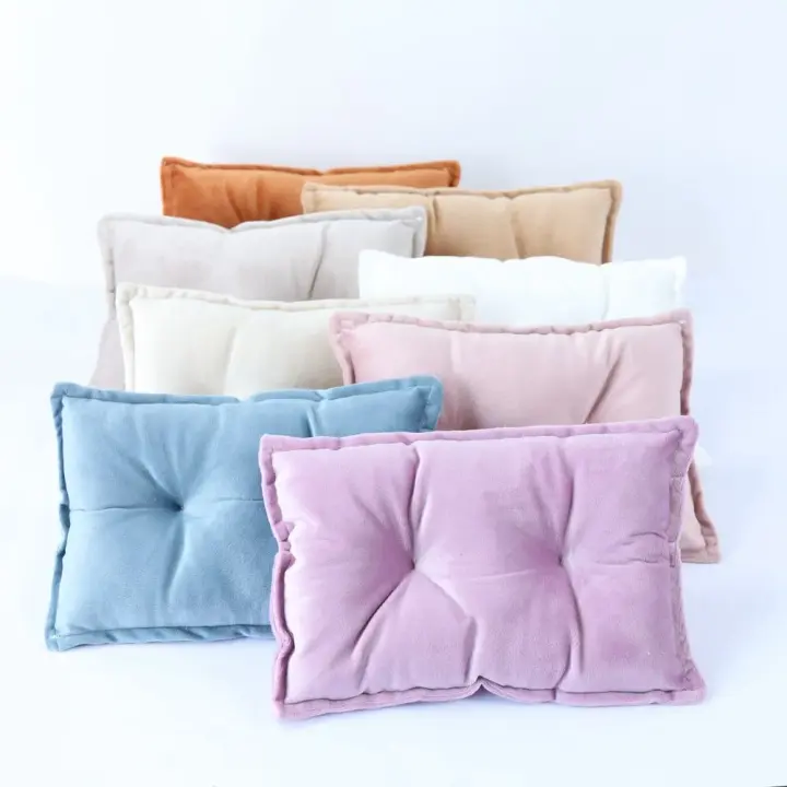 Tufted velvet mini pillow