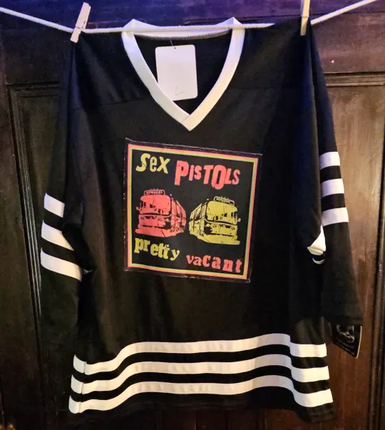 Sex Pistols custom hockey jersey. Men's hockey sizing, oversized. L