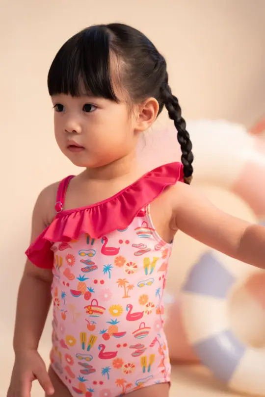 One-Shoulder Swimsuit - Tutti Frutti