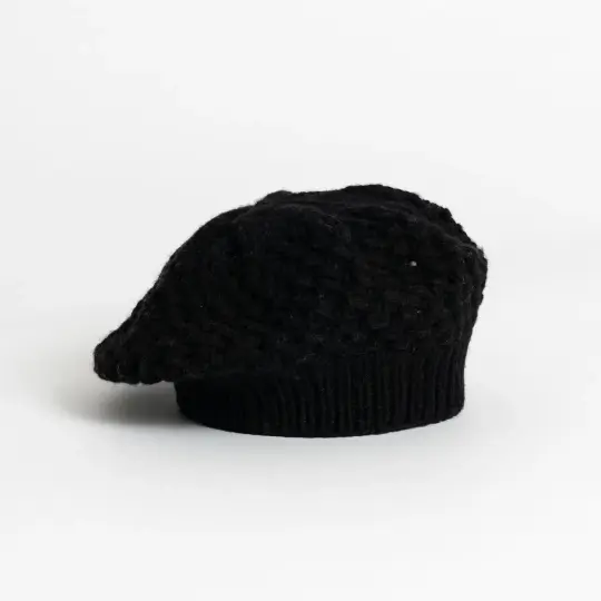 Cashmere + Merino Handkint Lace Beret