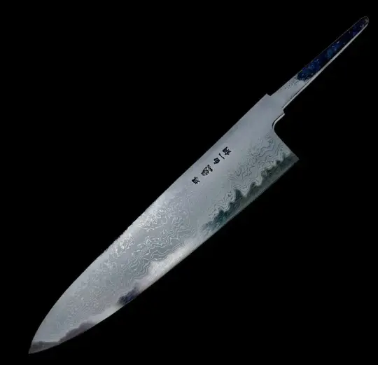 Yoshikazu Tanaka — White #1 Damascus Gyuto 240mm No Handle