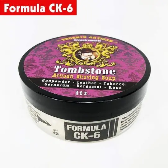 Tombstone Artisan Shaving Soap - Ultra Premium Formula CK-6 | The Original Wild West Scent!