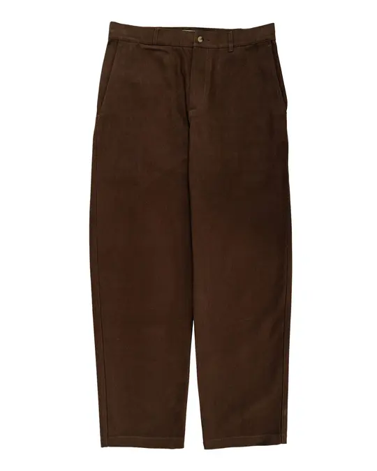 De Bonne Facture Balloon Trousers Heavy Cotton Drill Bark Brown