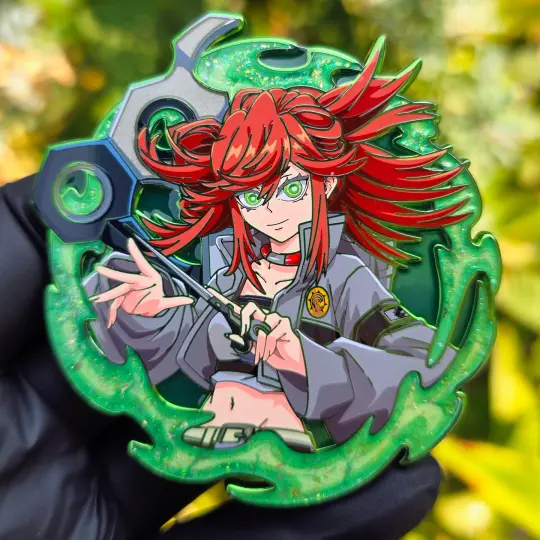 Scissor Reaper Pin (Chrome)