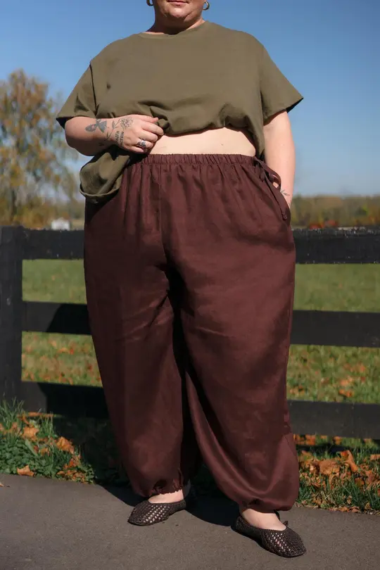Vesper Pants in Mulberry
