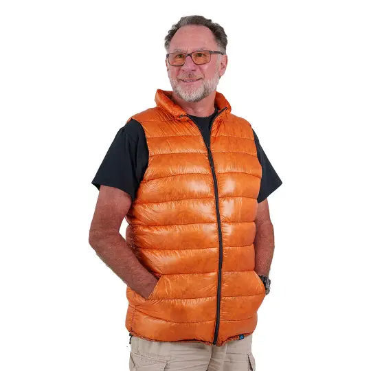 Bargain - Clearance - Goose Down Vest - Burnt Orange - Extra Large