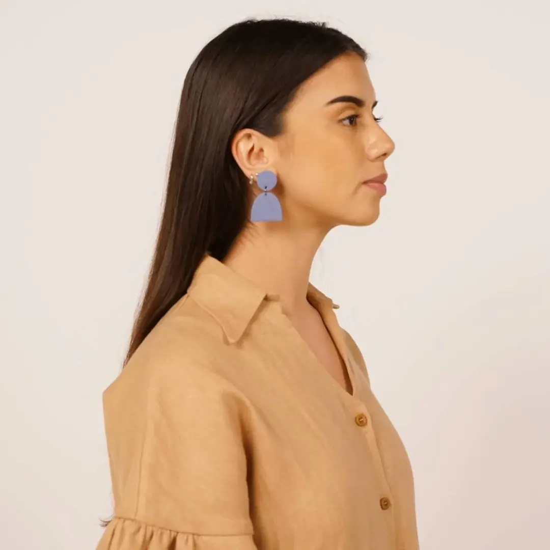 Aries Earrings in Sky