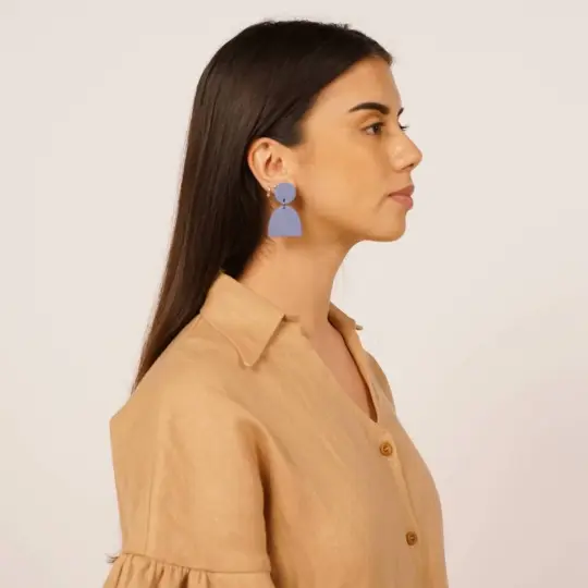 Aries Earrings in Sky