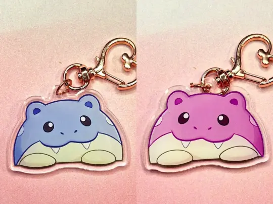 Double-sided Orb Seal Fanart Keychain | 2" Shiny Acrylic Charm