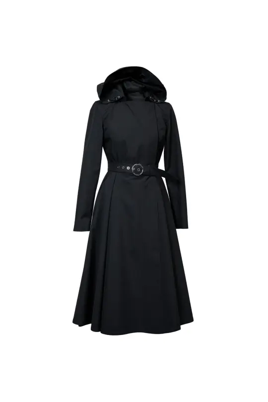 Double Breasted Trench Coat for Spring in Black | Timeless Black