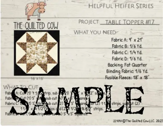 Helpful Heifer Table Topper #17