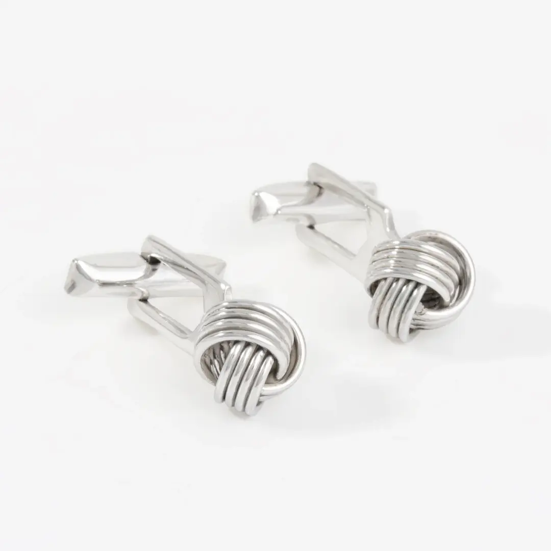 Sterling Silver Knot Cufflinks
