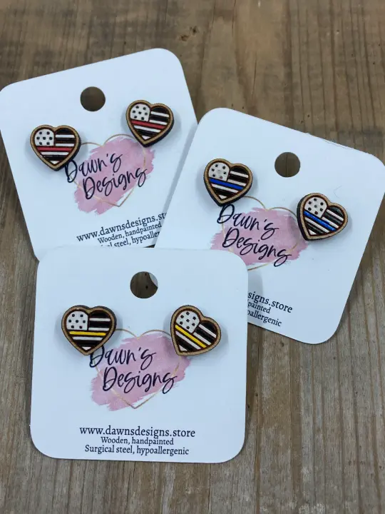First Responders Flag Stud
