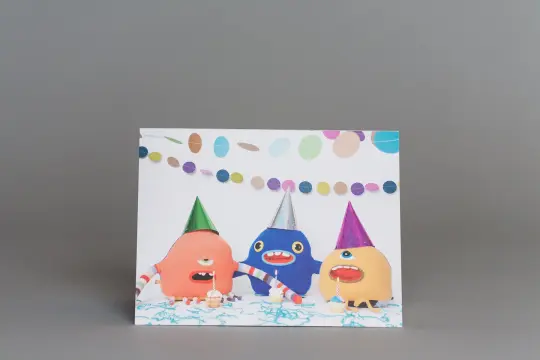 monster birthday party invitation card