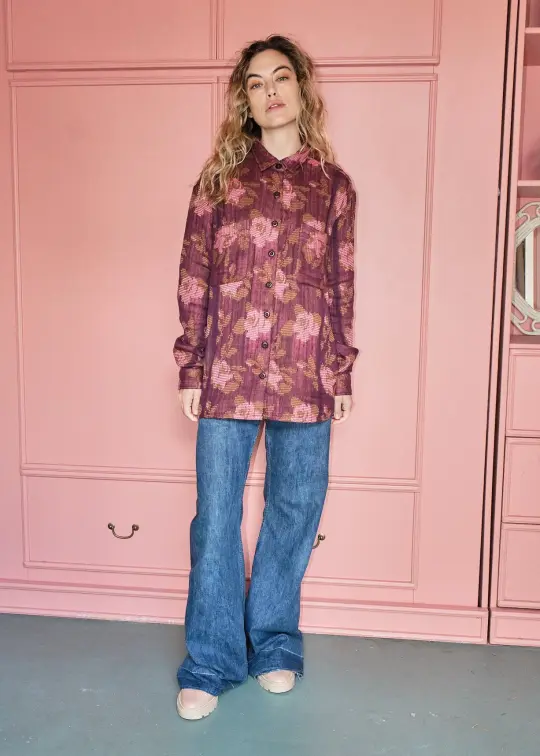 alma shirt | fall 26 | ruby centerpiece