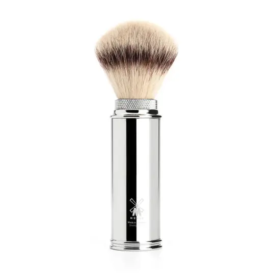 MÜHLE TRAVEL Shaving Brush, Silvertip Fibre®, Chrome