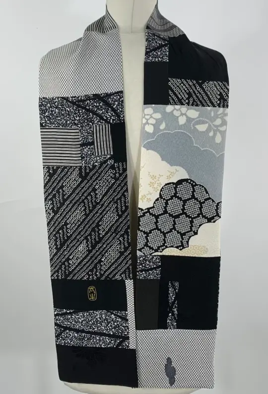 Black and White with Clouds Scarf