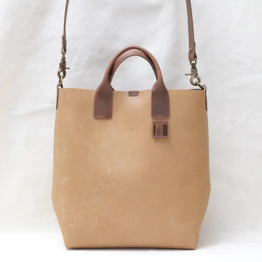Two-way Tote in vintage mustard
