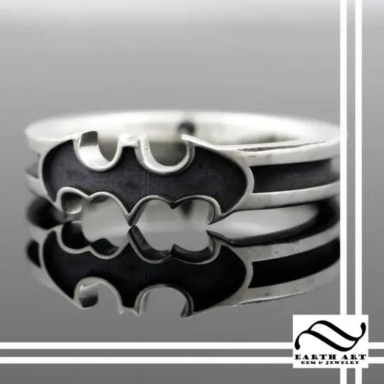 The Classic Bat ring  - Sterling Silver