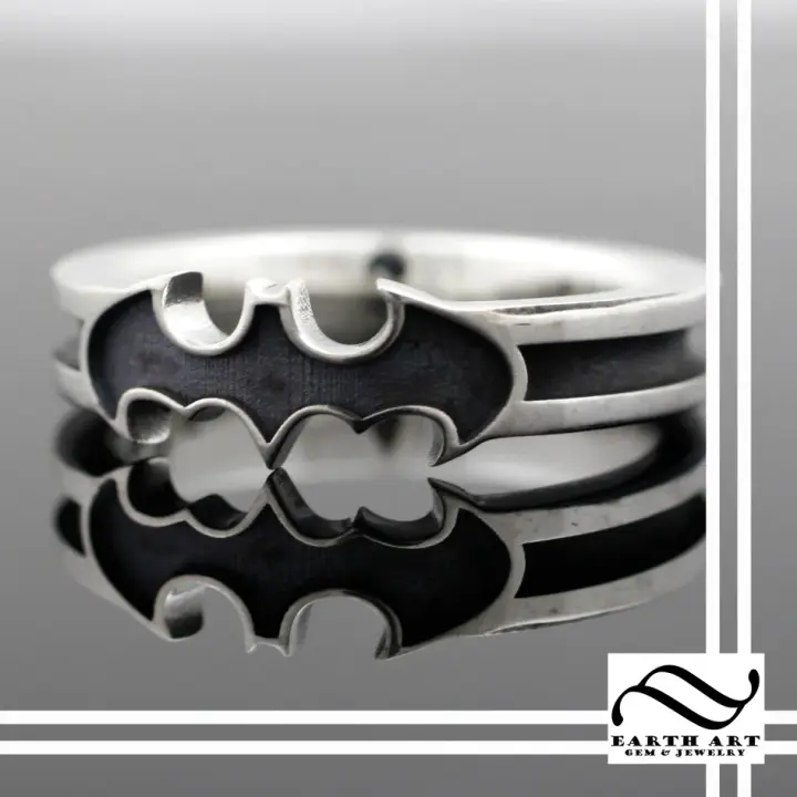 The Classic Bat ring  - Sterling Silver